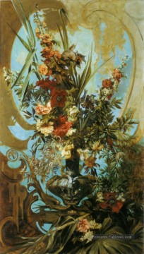 grosses blumenstuck Hans Makart floral Peinture à l'huile